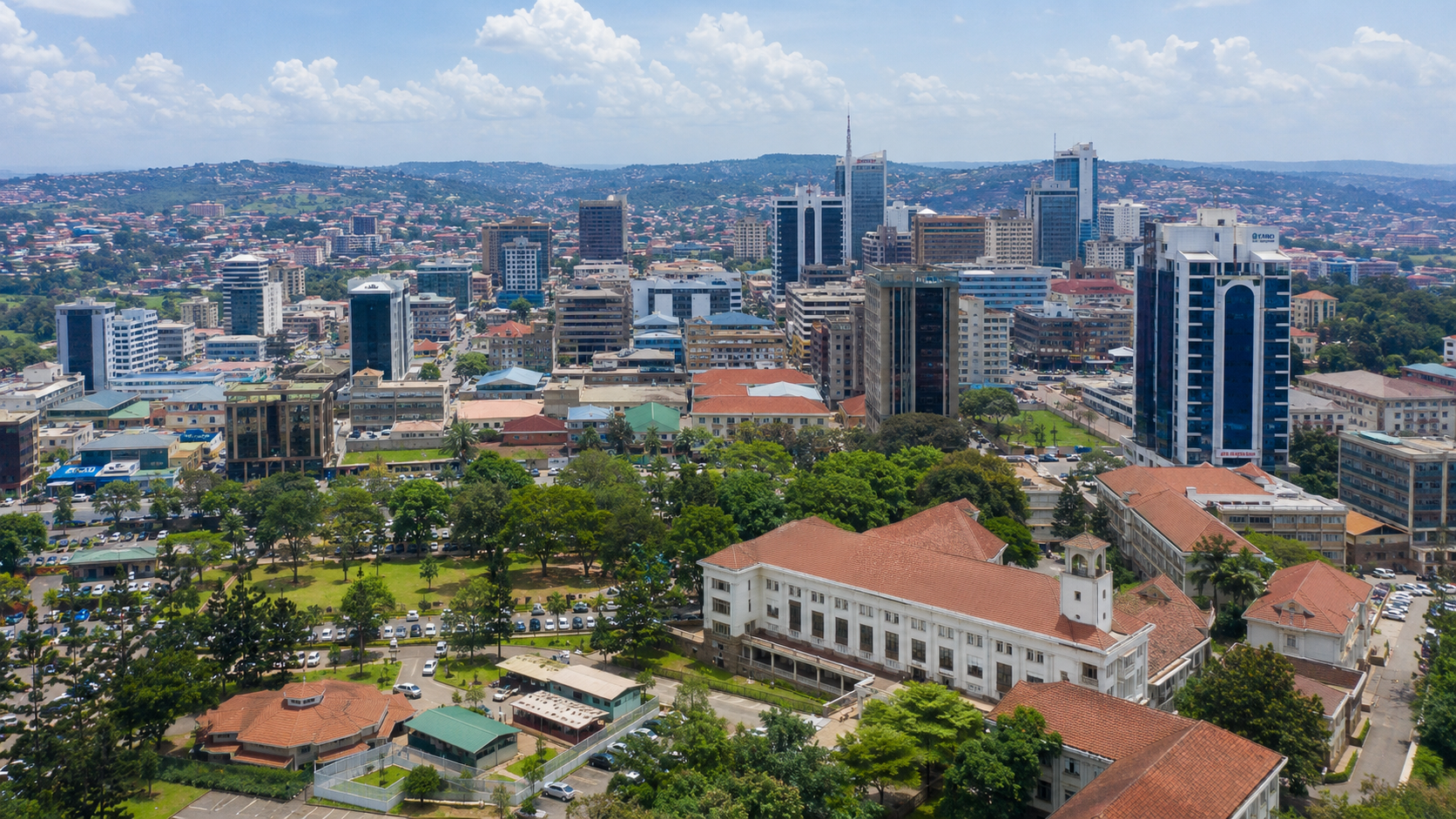 Kampala skyline, Uganda