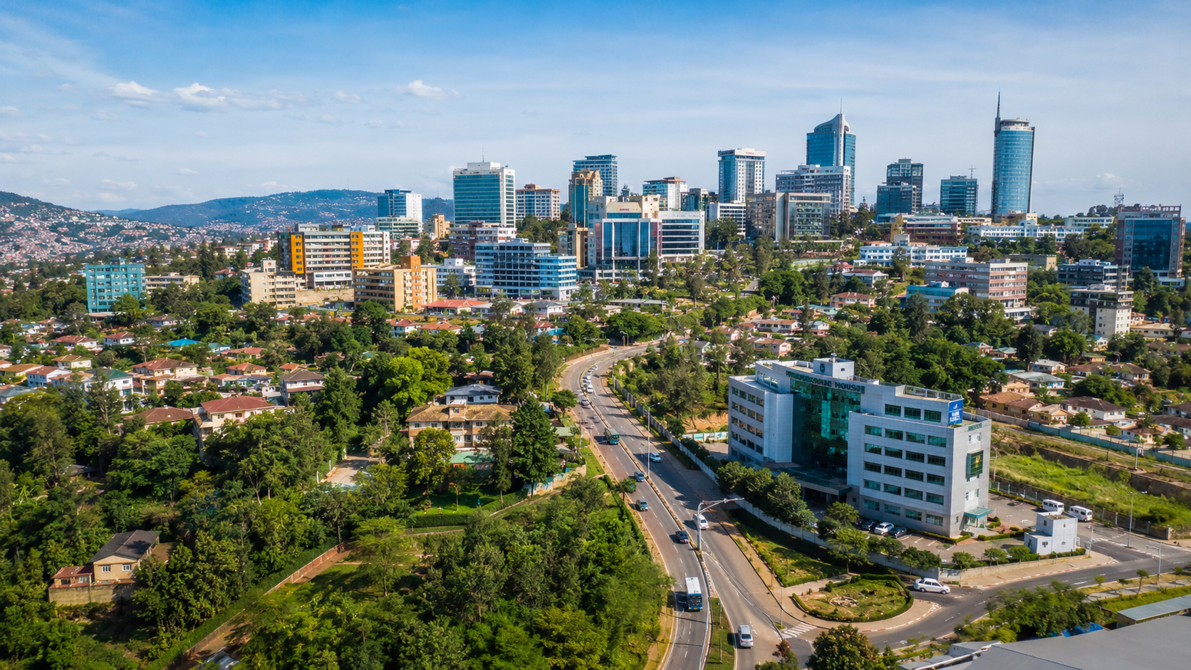 Kigali skyline, Rwanda